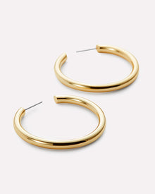 Tia Medium Hoop Earrings | 14K Gold on Brass