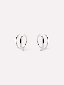 Harley Double Hoop Earrings | Sterling Silver