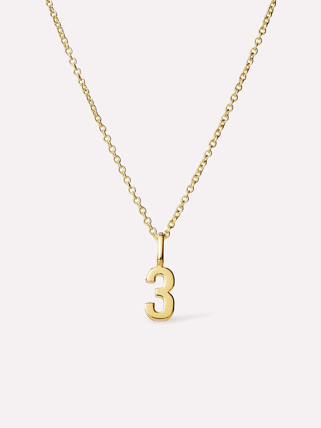 Number Necklace | Number Necklace | 14K Gold Plated