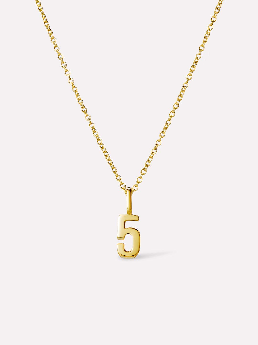 Number Necklace | Number Necklace | 14K Gold Plated