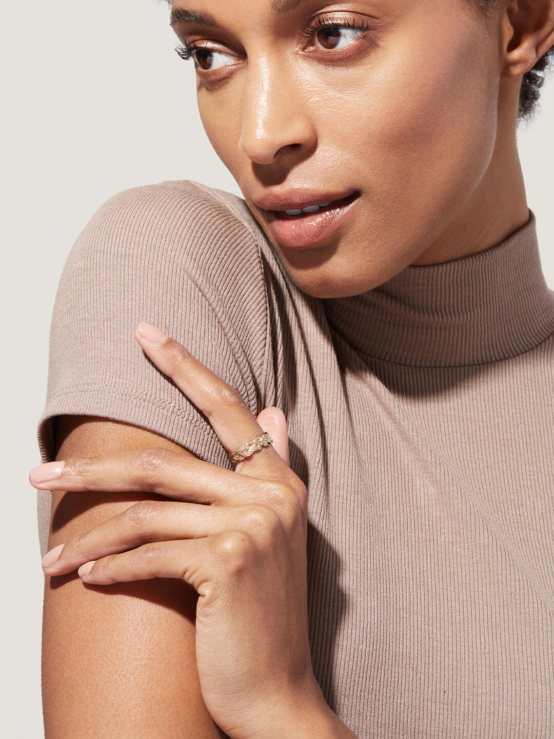 Band Ring - Chloe | 14K Gold on Brass