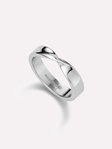 Eliora Band Ring | Rhodium on Brass