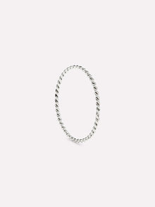 Twist Ring | 10K Solid White Gold