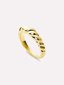 Ana Luisa Jewelry Rings Gold Twist Ring Rope Slim