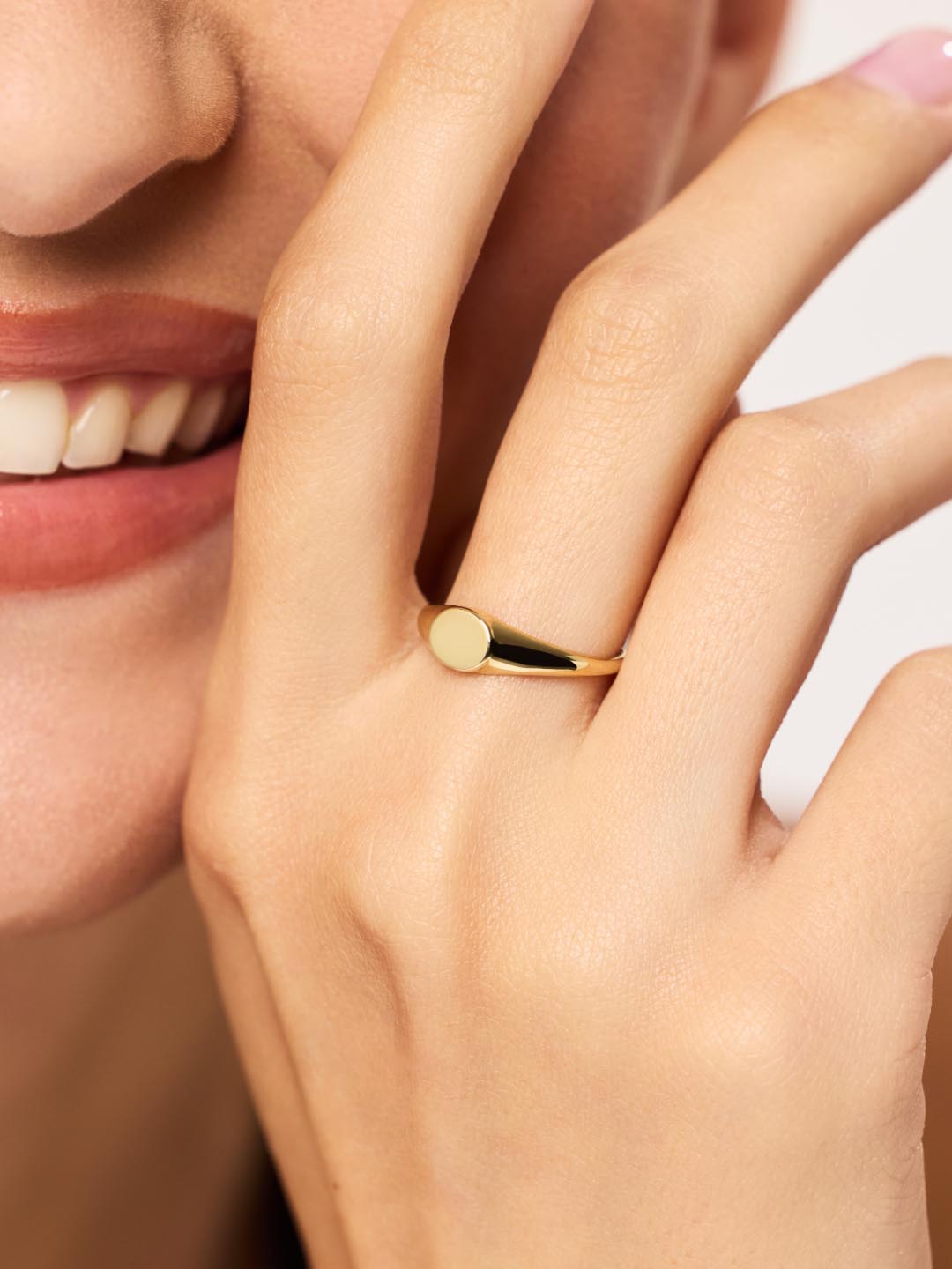 Signet Band Ring | 10K Solid Gold