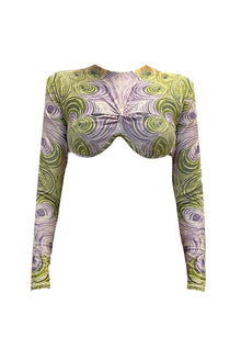 Akacia Long Sleeve Bikini Bottom | Woodgrain