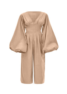 Nia Culotte Jumpsuit | Nude