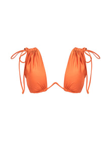 Menasa High Rise Bikini Top | Orange