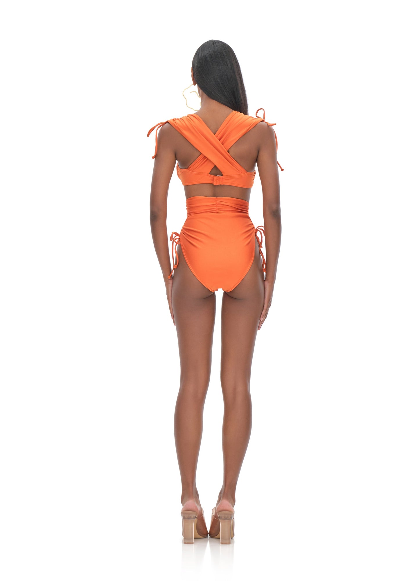 Menasa High Rise Bikini Bottom | Orange