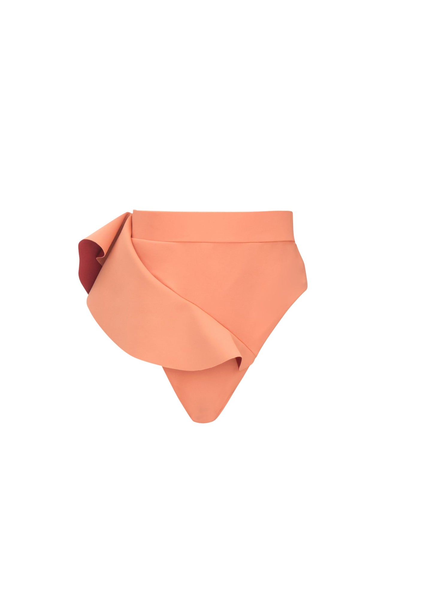 Kiara High Rise Bikini Top | Apricot