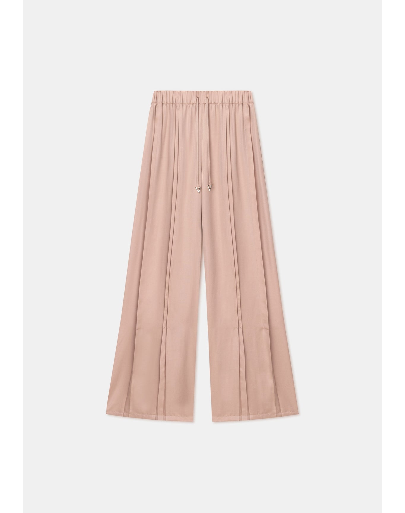 Andros | Satin Wide Leg Pants | Pale Rose