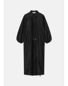 Ann | Linen Shirt Dress | Black