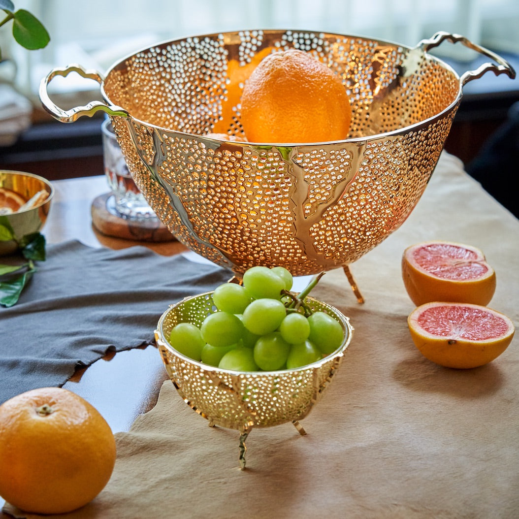 Espera Fruit Bowl | 24K Rose Gold-Plated Stainless Steel