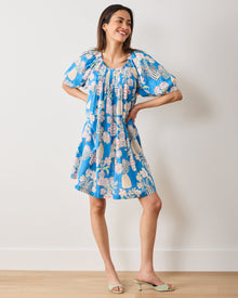 Antique Vases - Raina Dress - Blue Sky - Printfresh