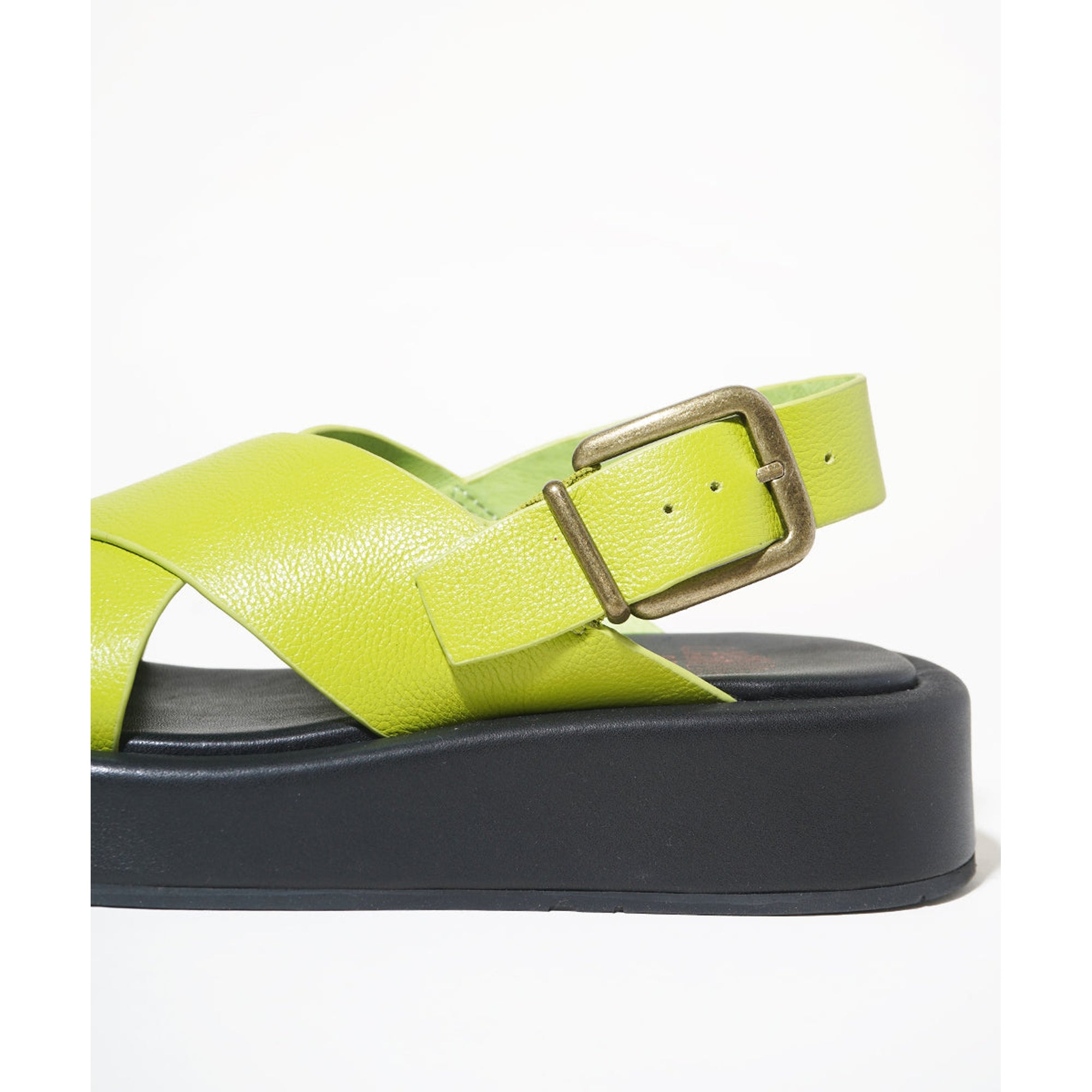 Anto Flatform Slingback Sandal | Pale Lime