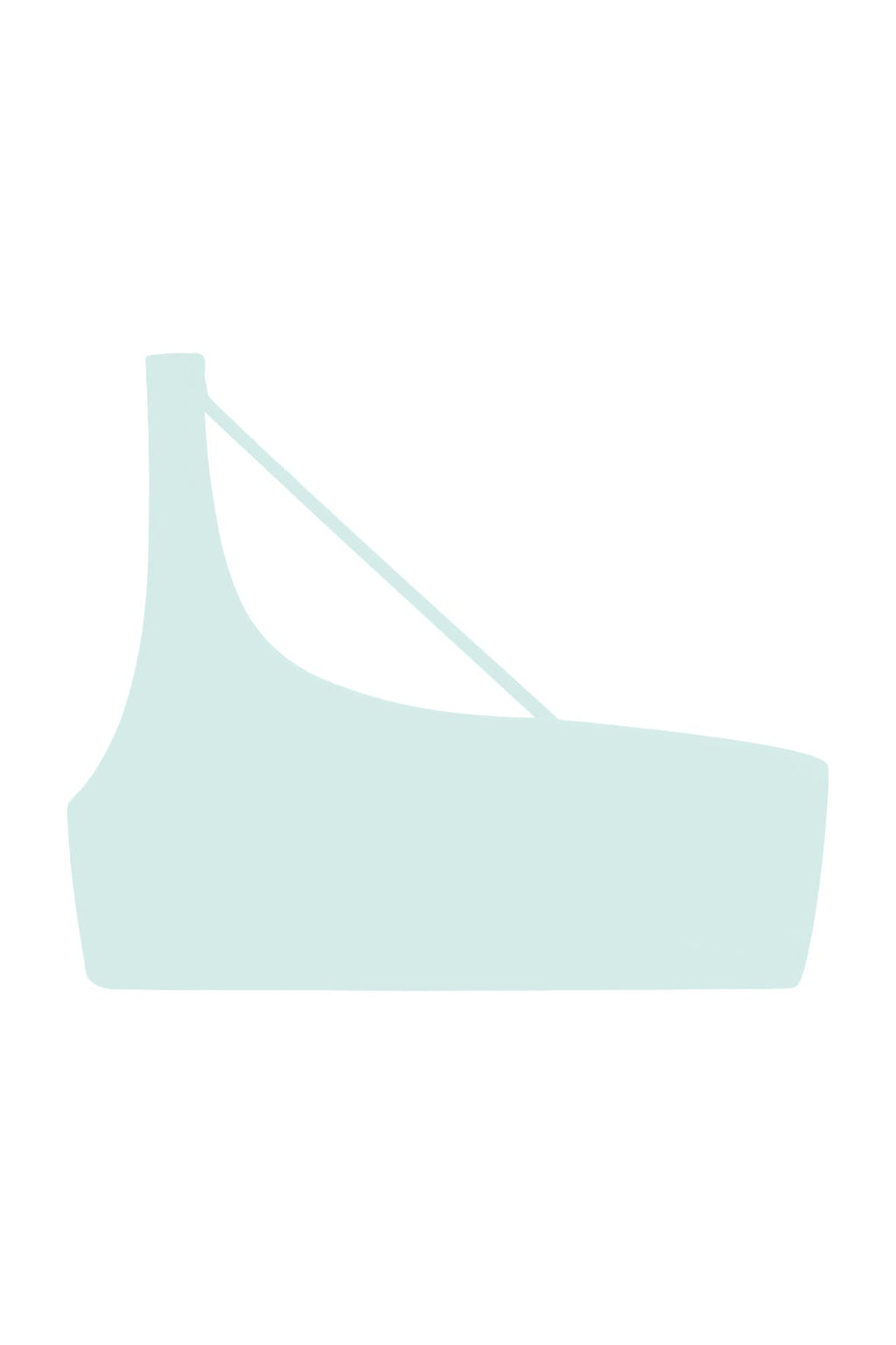 Apex One Shoulder Top | Mist Matte