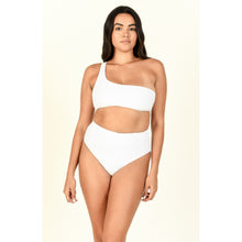 Apex One Shoulder Top | White Matte