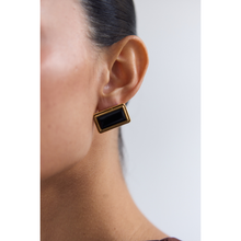 Archer Rectangle Earrings | Gold-Plated on Brass