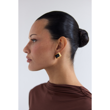 Archer Rectangle Earrings | Gold-Plated on Brass