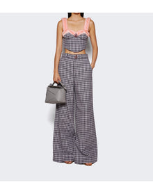 Area | Women | Faux Fur Trim Bustier Top | Lilac