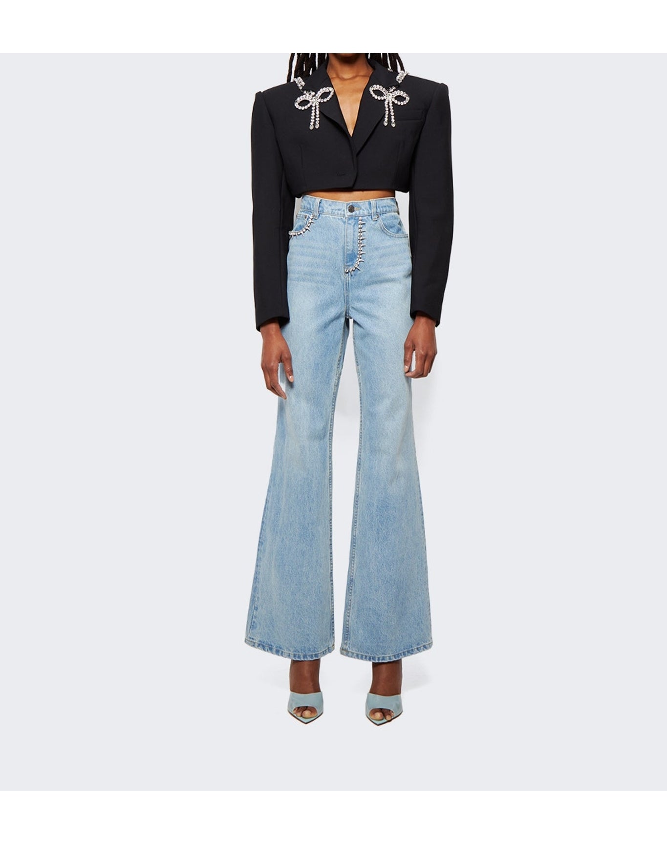 Area | Women | Nameplate Bootcut Jean | Light Blue