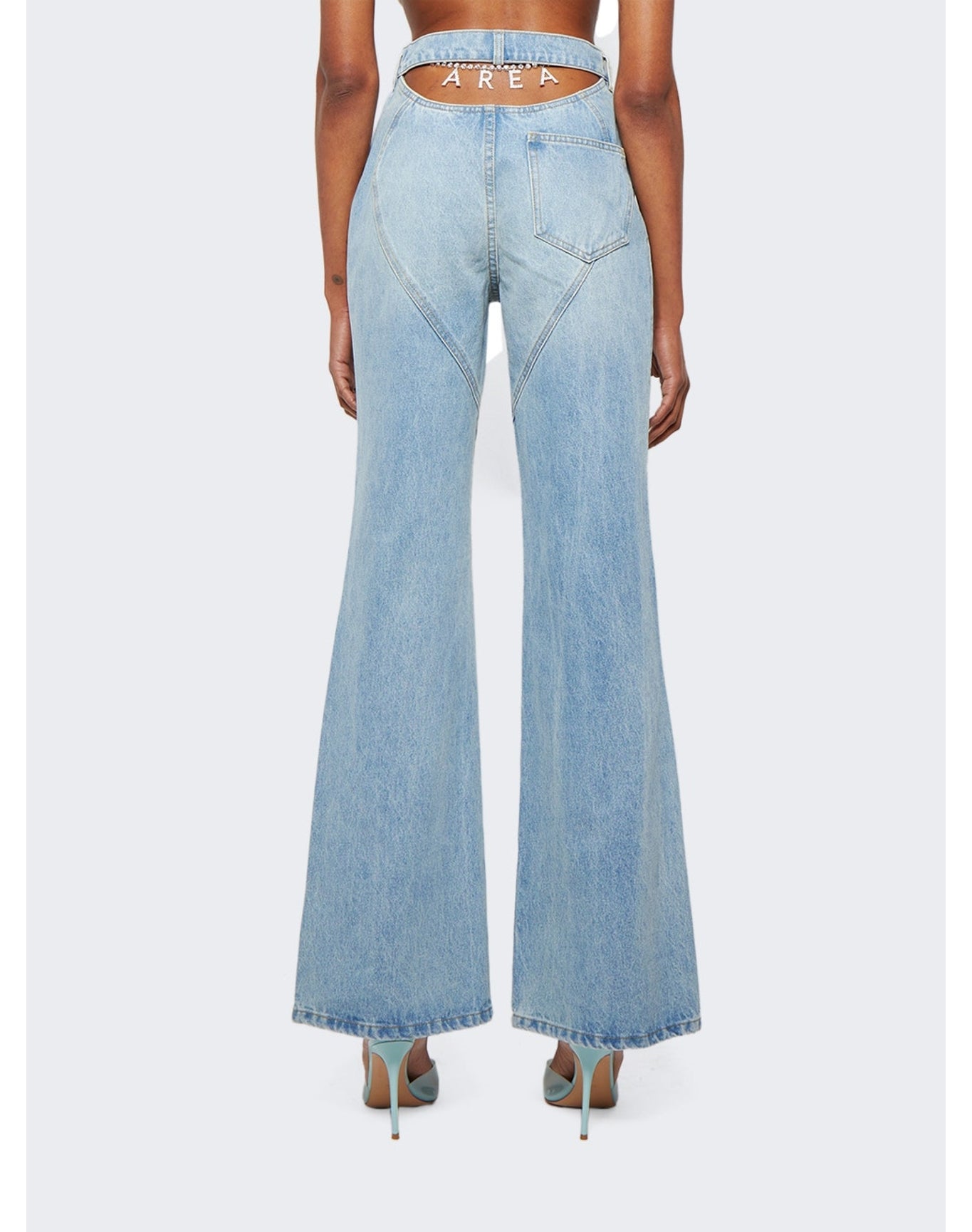 Area | Women | Nameplate Bootcut Jean | Light Blue
