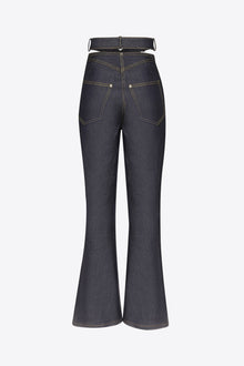 Raw Denim Butterfly Cropped Jean | Dark Indigo