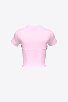 Crystal Bustier Cup T-Shirt | Pale Pink
