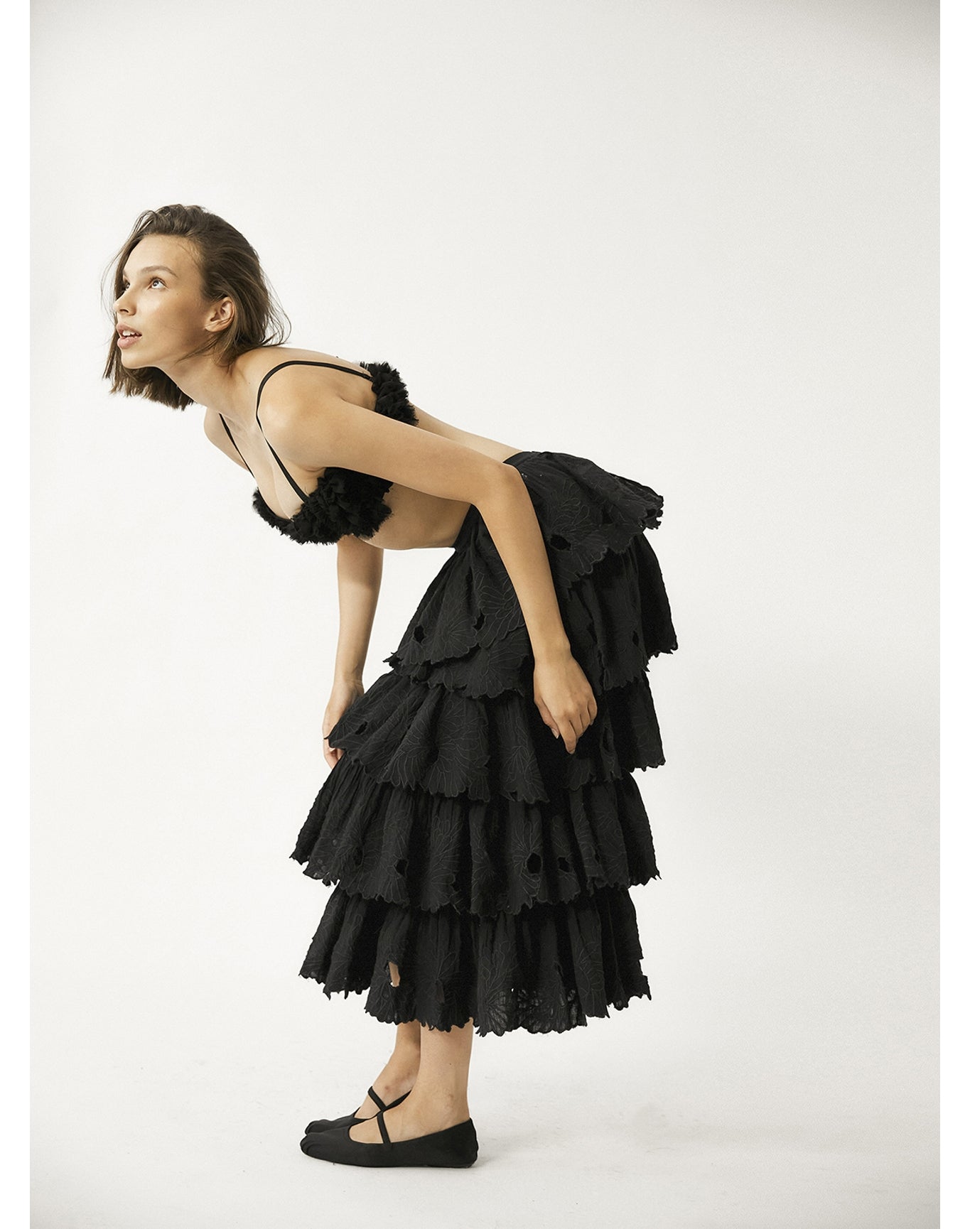 Ares Embroiderd Skirt | Black
