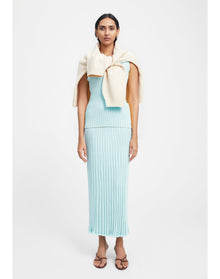 Aria | Knitted Maxi Skirt | Mint
