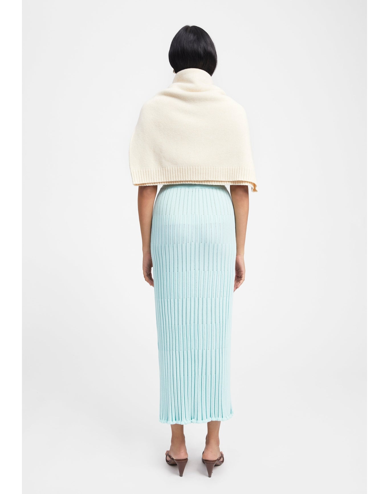 Aria | Knitted Maxi Skirt | Mint