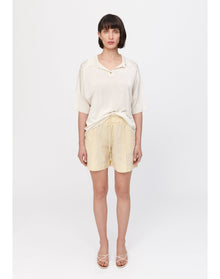 Arizona | Slinky Polo Top | Creme