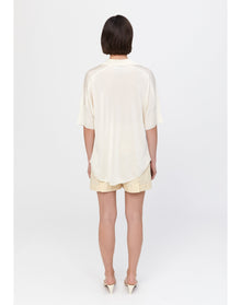 Arizona | Slinky Polo Top | Creme