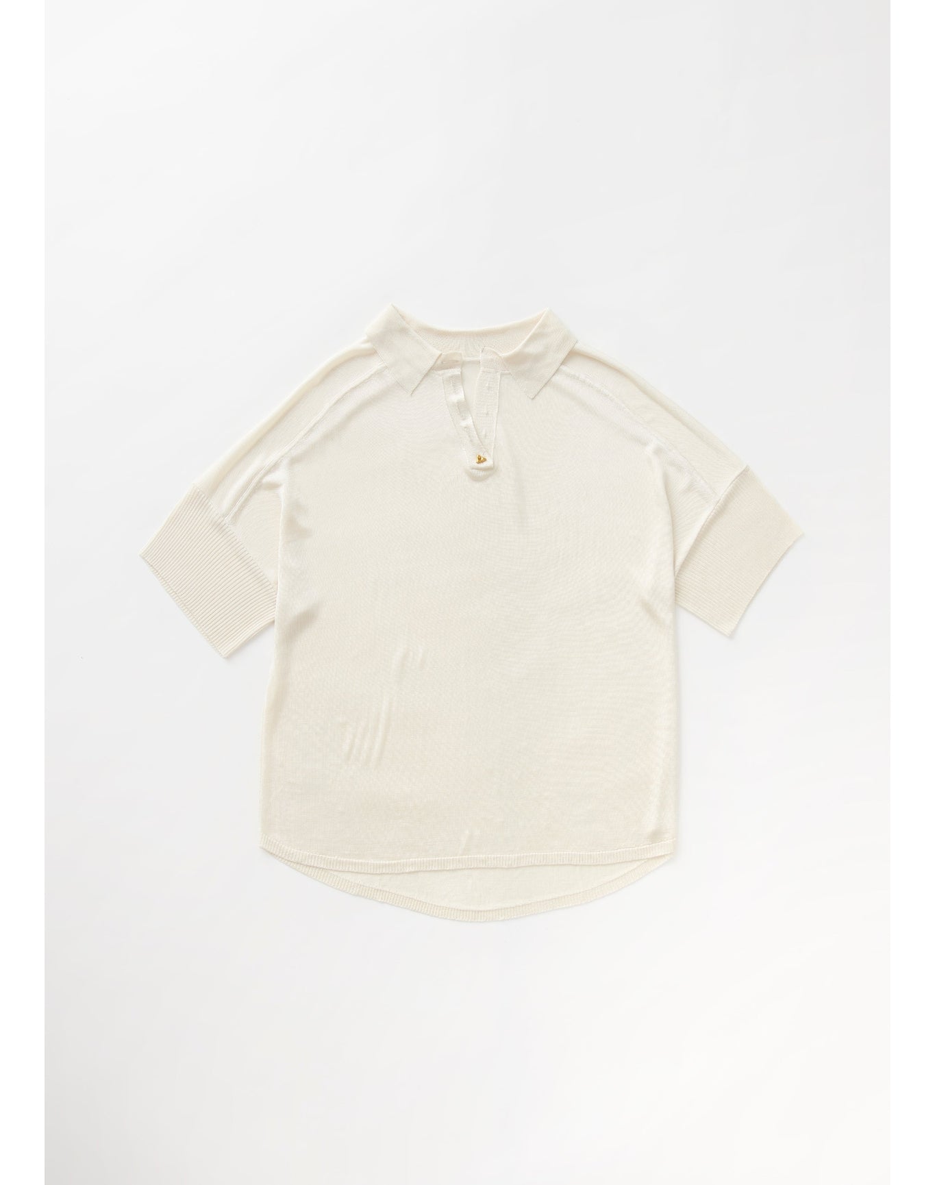 Arizona | Slinky Polo Top | Creme