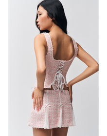 Arlo Corset | Baby Pink Tweed