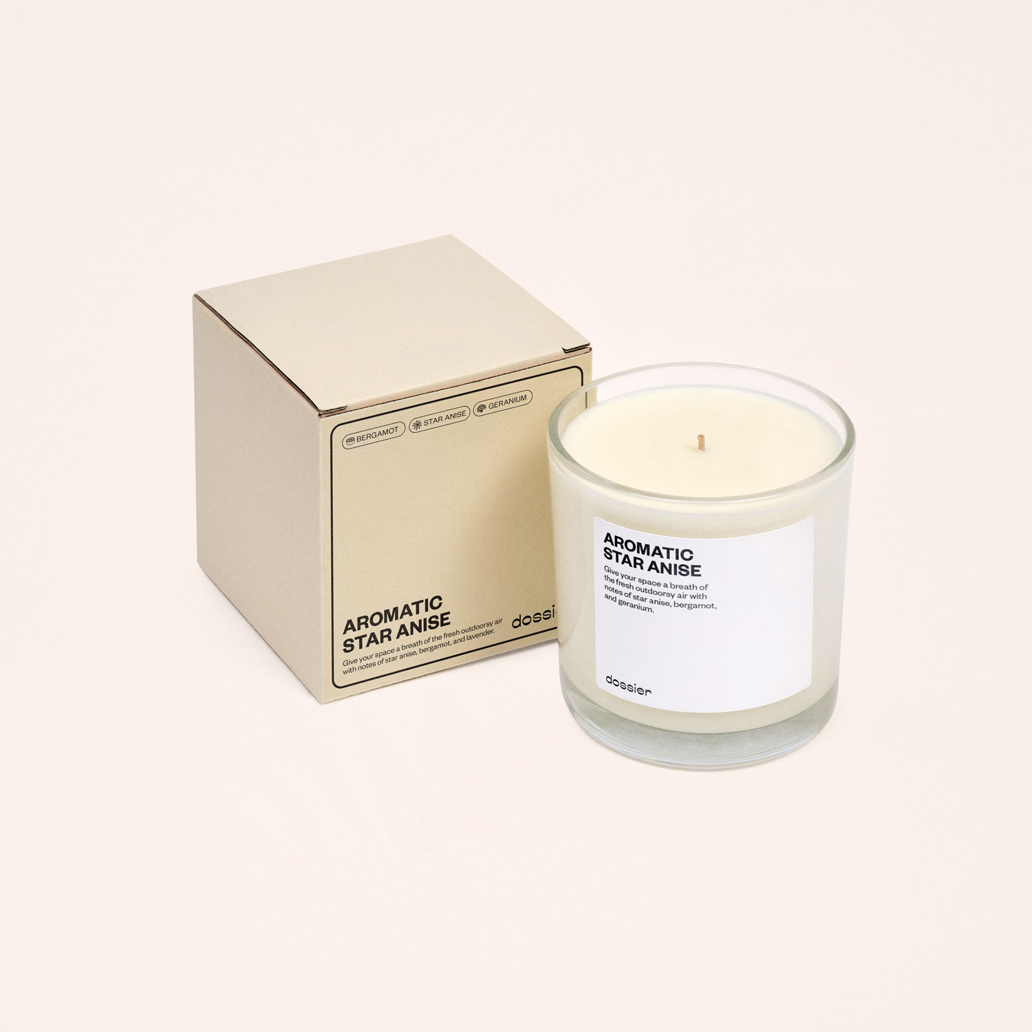Aromatic Star Anise Candle | Dossier Original (9 oz)