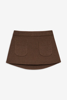 Ashton Knit Mini Skort in Maple