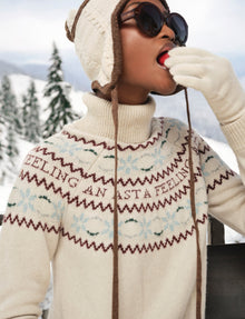 Ecru/Cabin Brown