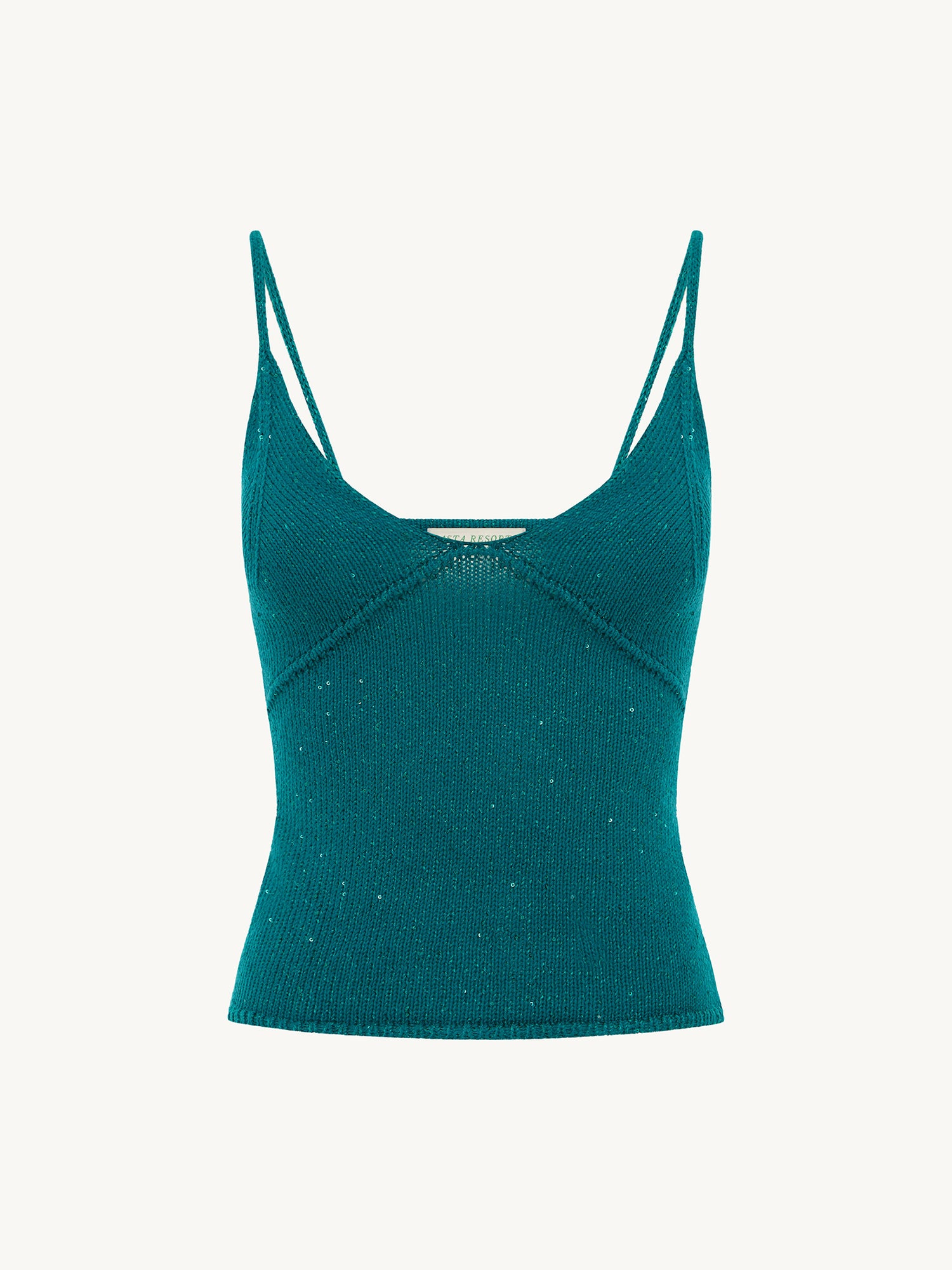 Carolina Camisole | Palm Green Sequin