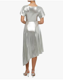 Asymmetrical Cutout Dress | Silver