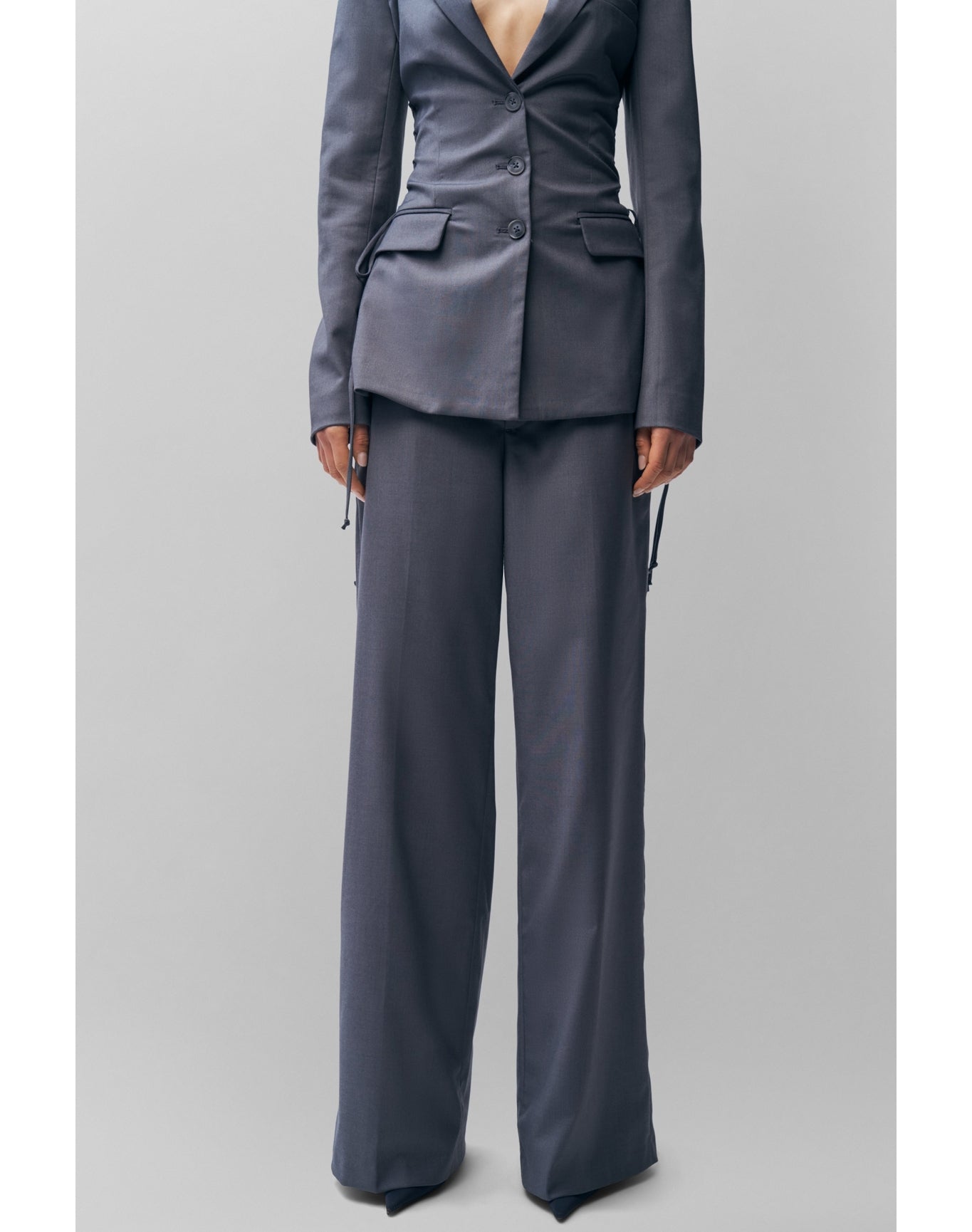 Athalia Trouser | Stone Grey