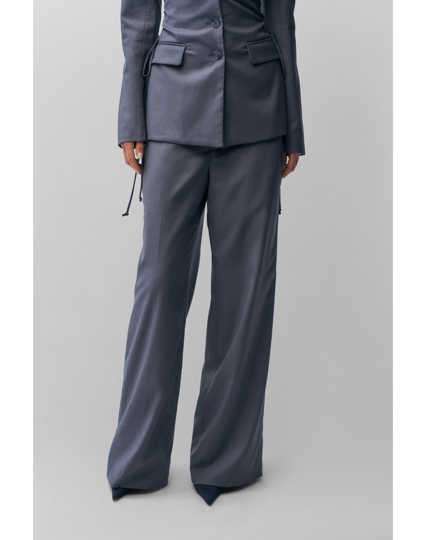 Athalia Trouser | Stone Grey