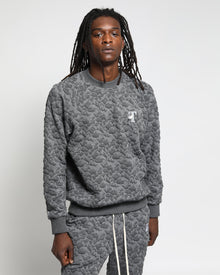 Atmosphere 3D Blister Knit Raglan Sweatshirt-Mens-Twenty