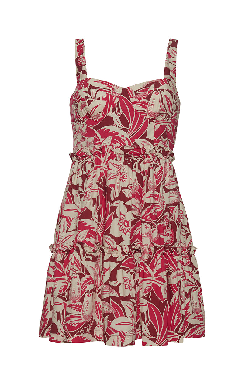 Audrey Dress | Tropical Harvest Pink