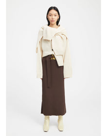 Avalon | Knitted Skirt | Dark Chocolate