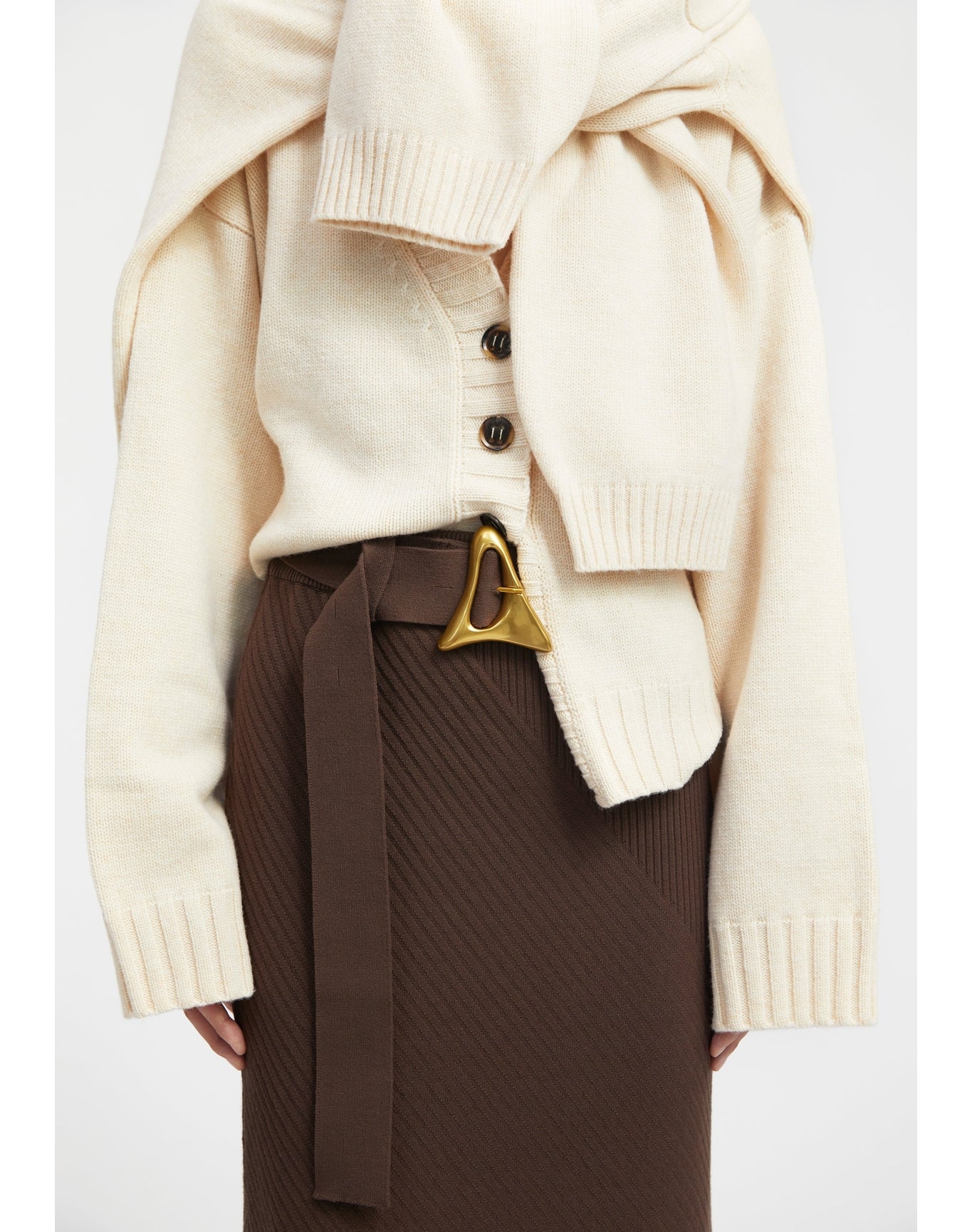 Avalon | Knitted Skirt | Dark Chocolate