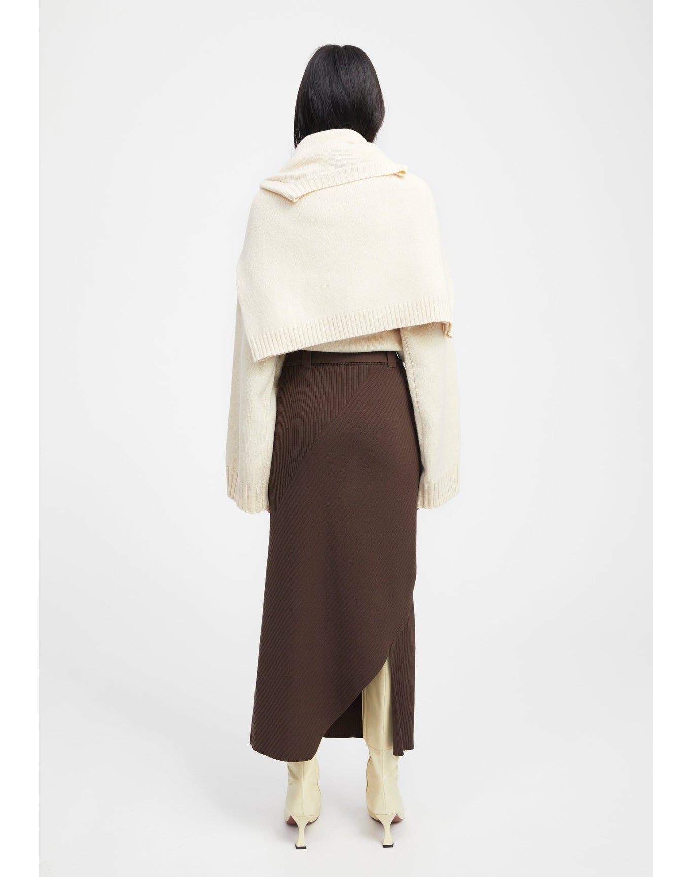 Avalon | Knitted Skirt | Dark Chocolate