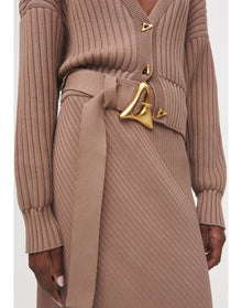 Avalon | Knitted Skirt | Hazelnut