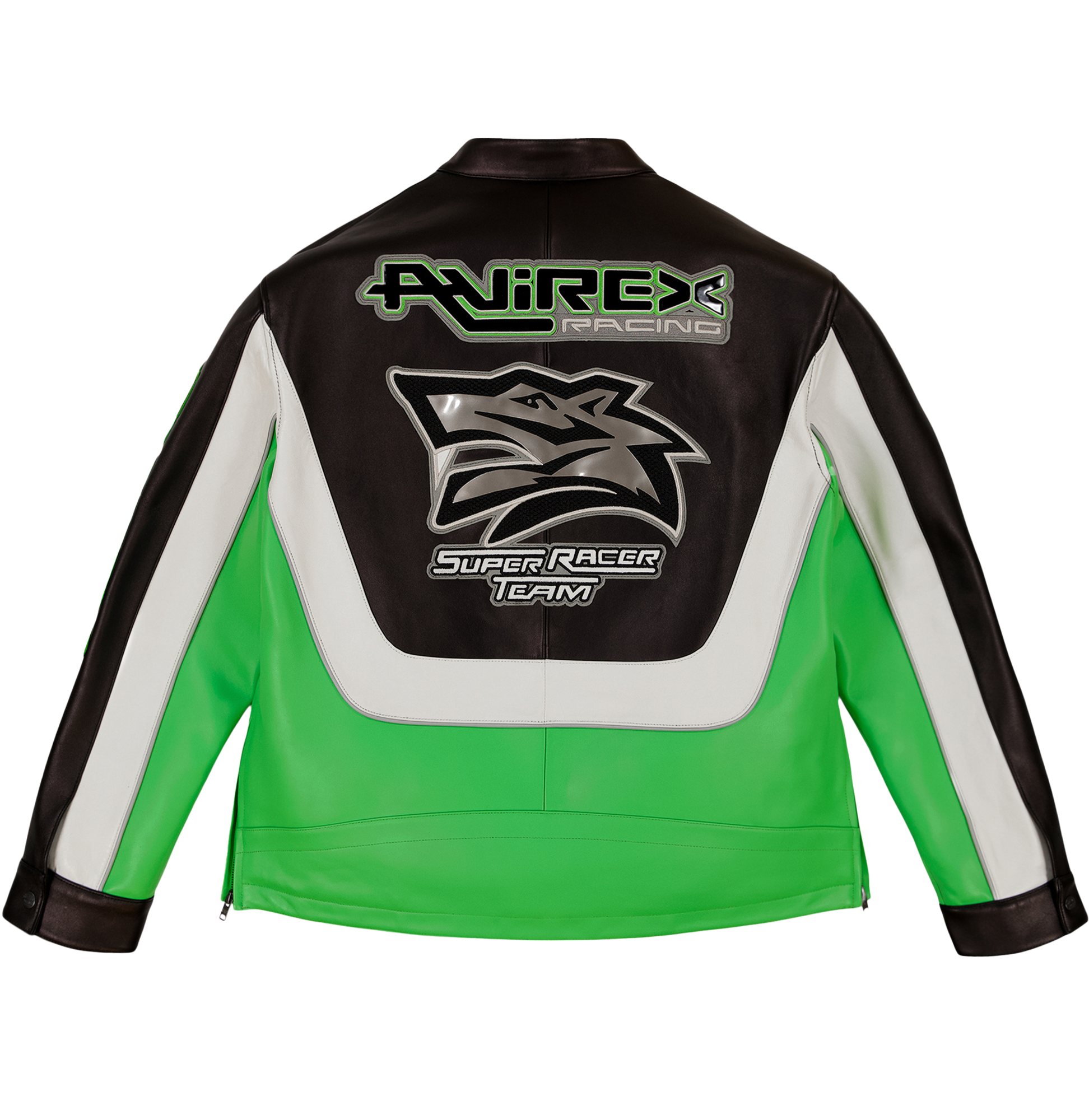 Lone Wolf Racer Jacket | Lime Green