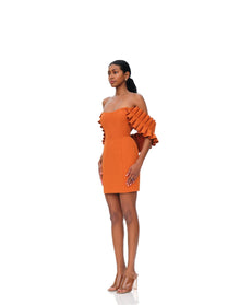 Azo Dress | Tangerine